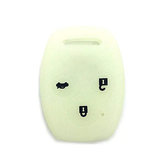 Auto Luminous Rubber Silicone Key Cover Leather Key Cover Fob Case Silicone Car Key Cover Jacket Skin Protector Fit