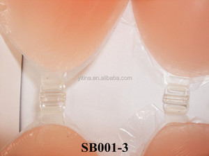 卸売最も厚いA B Ccupプッシュアップ目に見えない接着剤シリコンヌードブラ - Product Image 4