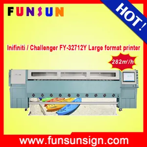 إنفينيتي/تشالنجر FY-32712Y 3.2 متر/10ft المرن راية آلة الطباعة مع 12 قطع spt 510/50pl رؤساء سرعة الطباعة السريعة