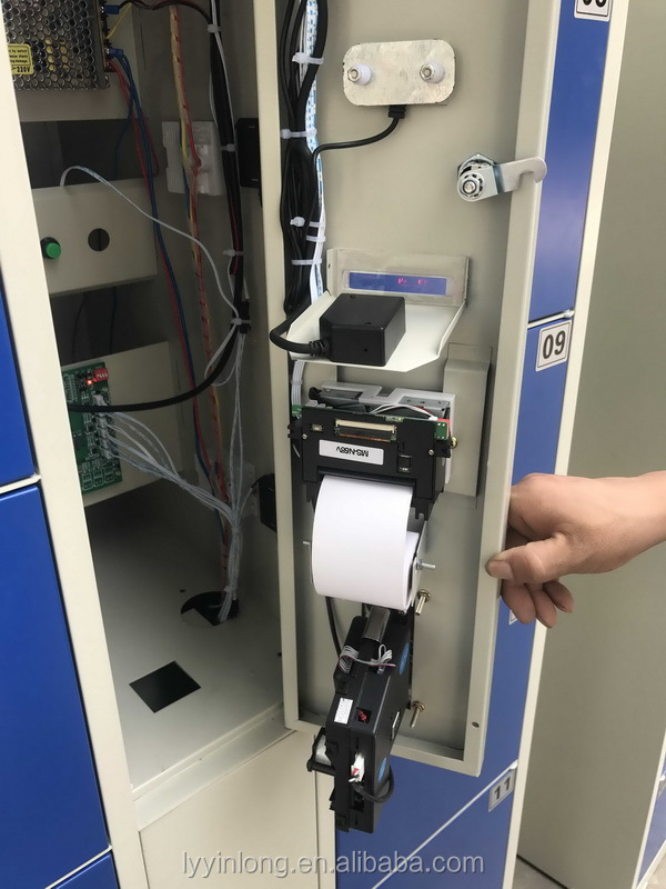 Coin et code à barres système intelligent électronique casier de stockage
