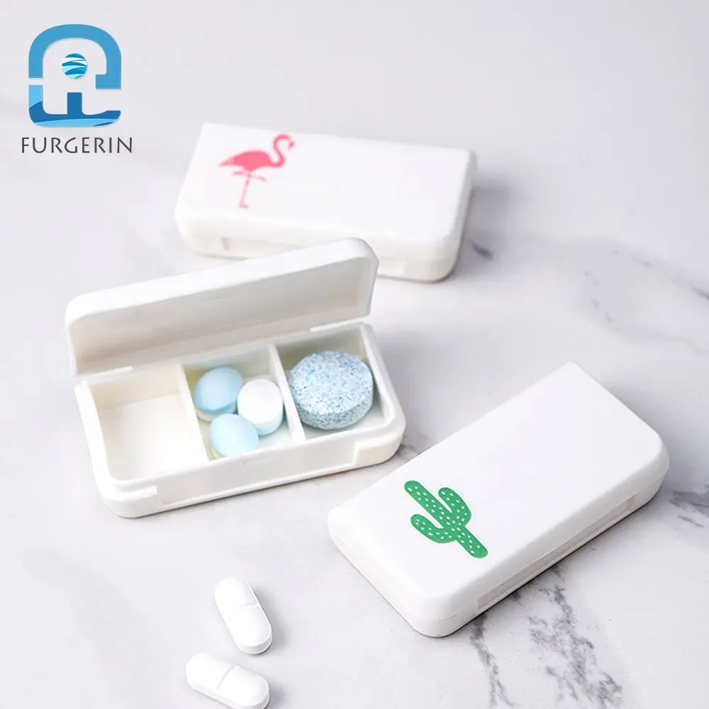 FURGERIN 의학 저장 상자 플라스틱 응급조치 장비 작은 약 상자 약을 위한 방수 플라스틱 콘테이너 상자