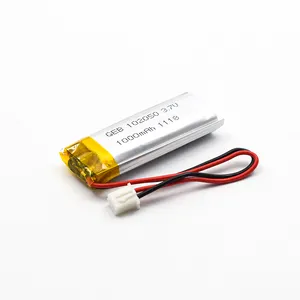 Wholesale lithium 102050 3.7v 1000mah rechargeable lipo battery