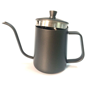 Bollitore per caffè con collo d'oca nero opaco in acciaio inossidabile 304 beccuccio lungo versare sopra la mano brocca a goccia teiere <span class=keywords><strong>caffettiera</strong></span> - Product Image 5