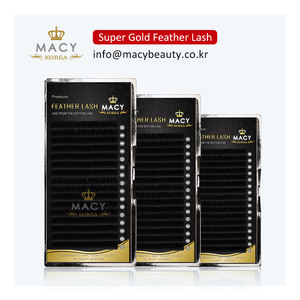 Pestañas postizas de plumas, venta al por mayor de fábrica, extensión de pestañas coreanas macy, volumen, suaves y naturales - Product Image 1
