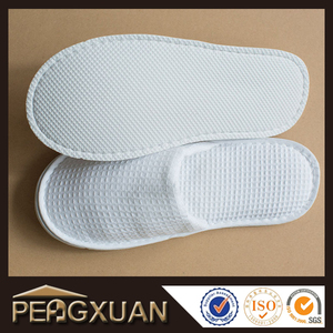 Chaussons jetables personnalisés <span class=keywords><strong>pas</strong></span> chers pour femmes, hôtels, salons, en coton et lin, semelle antidérapante, vente en gros - Product Image 4