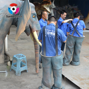 Fantasia personalizada de elefante para adultos, tamanho de vida personalizada, traje de carnaval
