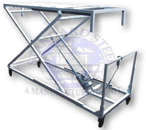 Dead Body Storage Coffin Rack 3 Tier Movable Coffin Storage <b>Shelves</b> Mortuary Cold Room Rack Corpse Cadaver Storage Rack - Product Image 4