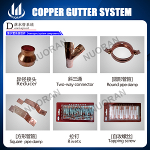 Fournisseur chinois de matériaux de toiture, gouttières en faux cuivre Alcoa de 6 pouces, 7 pouces, 8 pouces, images du système - Product Image 6