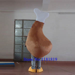 Il disegno su misura divertente e yummy coscia di pollo del <span class=keywords><strong>costume</strong></span> della mascotte per la pubblicità