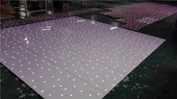 Piste de danse acrylique scintillante à LED RGB, idéale pour les fêtes d'hôtel, avec télécommande, IP20, 500 kg/m², pour les mariages