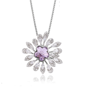 43808-high Quality Fashion Jewelry Crystals , <strong>Amethyst</strong> <strong>Necklace</strong> - Product Image 1