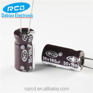ตัวเก็บประจุชนิดอลูมิเนียมอิเล็กโทรลีติค,35V 100Uf Cd81 10Uf 400V ผ่านรู - Product Image 3