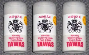 3 desodorante para pies y cuerpo, polvo de Tawas Alum para blanqueamiento natural