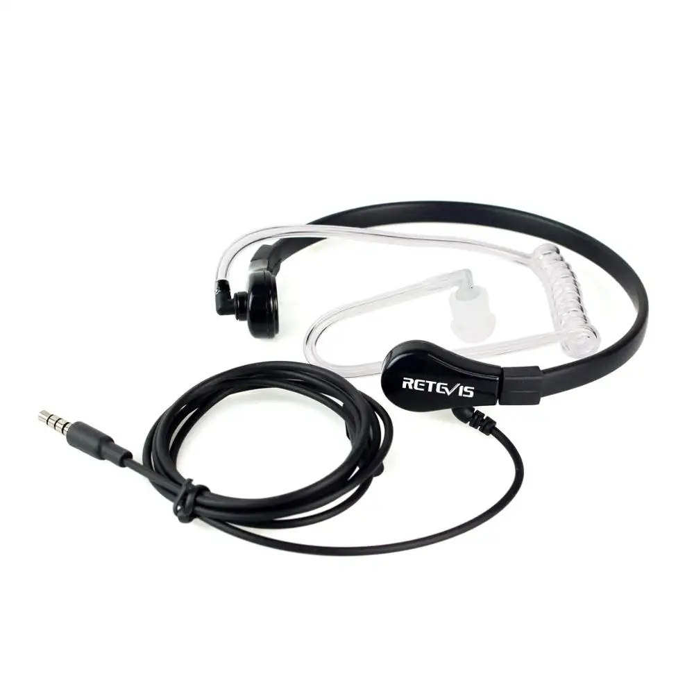 1 Pin 3.5 Mm Headset Air Buis Oortelefoon Keel Mic Hoofdtelefoon Voor Iphone Samsung Htc Lg Motorola Mobiele Telefoons Mobiele telefoons