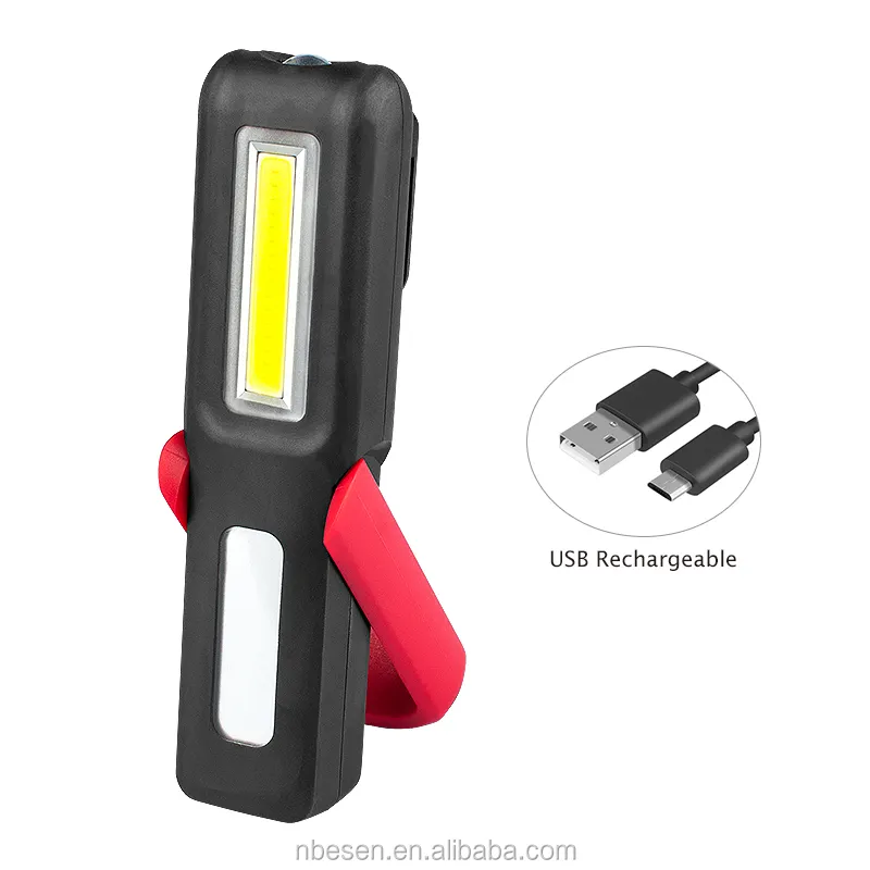 Mini muayene USB çalışma ışık led cep işık şarj edilebilir torch işık