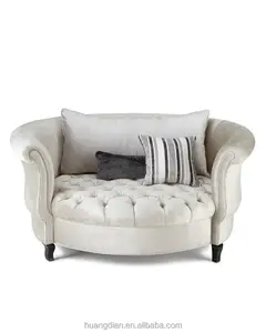 עגול לבן בד ספה מושב סלון ריהוט מודרני בית חדר שינה ריהוט