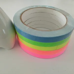Bunte gedruckt leuchtstoff neon gaffer-tape für bühne Von China Lieferant Top Bewertet