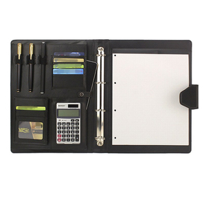 Biểu Tượng Tùy Chỉnh A4 Da Sang Trọng Lá Lỏng Lẻo Danh Mục Đầu Tư Thư Mục 6 Vòng Chất Kết Dính Hệ Thống Treo Tập Tin Làm Bằng Vật Liệu PU - Product Image 6