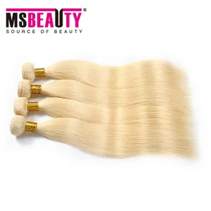 2021 New arrival blonde human hair extension color 613 blonde hair weave blonde hair free sample