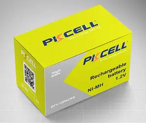 PKCELL 1.2 volt 1000 Volte Profonda del Ciclo Della Batteria 1.2 v 2600mAh Batterie AA Ricaricabili