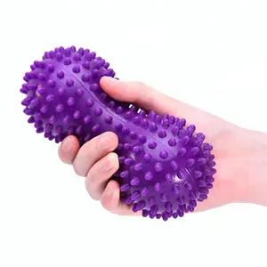 Peanut Shape Spiky Massage Ball PVC Trigger Therapy Stress Relief Massager Fitness Spiky Relieve Pain Tension Relax Ball