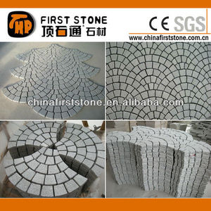 HZW-66 de Granit Gris Blanc À Mailles En Forme De Ventilateur <span class=keywords><strong>Pavé</strong></span> de Pavage D'<span class=keywords><strong>allée</strong></span> De Granit Bloc <span class=keywords><strong>Pavé</strong></span> <span class=keywords><strong>Pierre</strong></span> Allées - Product Image 3