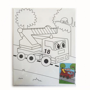 All'ingrosso <span class=keywords><strong>per</strong></span> bambini fai da te pittura ad olio con numeri <span class=keywords><strong>Kit</strong></span> di tela allungata 25x25cm - Product Image 5