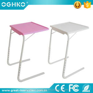 Ajustable pequeña computadora de tamaño <span class=keywords><strong>plegable</strong></span> Escritorio de <span class=keywords><strong>mesa</strong></span> portátil con sostenedor de taza - Product Image 4