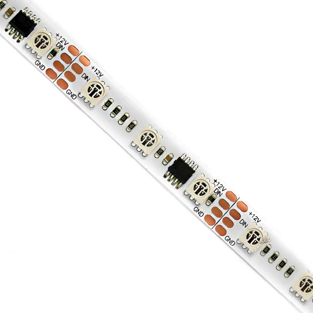 Digitale DMX adresseerbare led strip licht rgb 12 v 60 leds snijdbaar elke 3 leds TM1914 IC