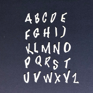 Ensemble de 26 matrices en acier au carbone pour l'<span class=keywords><strong>alphabet</strong></span> majuscule, matrices de découpe de <span class=keywords><strong>métal</strong></span> pour la fabrication de cartes, <span class=keywords><strong>pochoir</strong></span> - Product Image 3