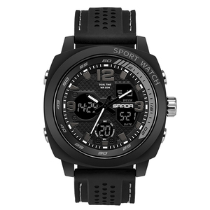 SANDA 790 brand Fashion men sports <span class=keywords><strong>watch</strong></span> orologio digitale impermeabile a LED da uomo <span class=keywords><strong>G</strong></span> orologio a vibrazione casual Relogio Masculino - Product Image 5