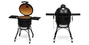 Cuisinière Kamado XL, barbecue en forme de gros œuf, barbecue de jardin en pierre, barbecue en céramique, acier inoxydable, support en fonte, accessoires Kamado - Product Image 3