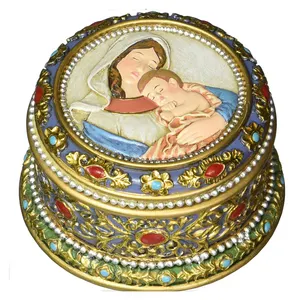 Madonna and Child Rosary Box Jewelry Box Ave Maria Collection Keepsake Box