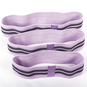 ยางยืดหลากสีสำหรับออกกำลังกาย,แถบรัดสะโพกวงผ้าออกกำลังกายกันลื่น - Product Image 2