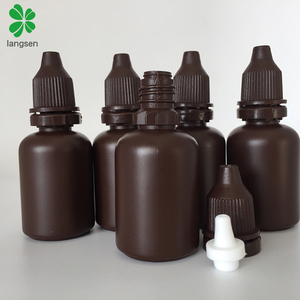 Tái Chế Nhựa PE Vật Liệu 30Ml/1 Oz Nhựa Đục Brown Dropper Chai Mực Drop Chai Lọ - Product Image 5