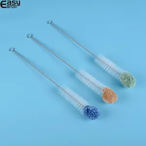 Plastic Bottle Brush Nylon Material Factory Price Baby Cleaner Plastic Handle Mini Cleaning Brush Bottle Brush