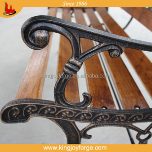 Banco de celosía de jardín de madera con parte trasera de tejido para patio trasero - Product Image 6