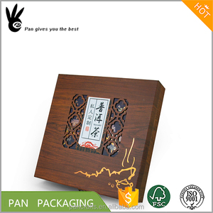 <span class=keywords><strong>Scatola</strong></span> di <span class=keywords><strong>Legno</strong></span> Personalizzata <span class=keywords><strong>per</strong></span> Conservazione Tè Pu Erh con Coperchio Scorrevole - Product Image 2