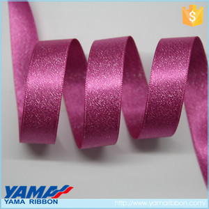 Rojo de alta calidad de plata puntilla cinta de raso para la decoración de la boda - Product Image 1