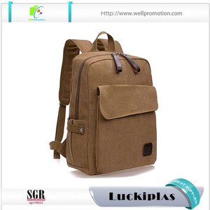 Nuevo modelo de diseño de la universidad bolsa de la escuela, nueva moda de gran capacidad mochila de lona de la vendimia - Product Image 1