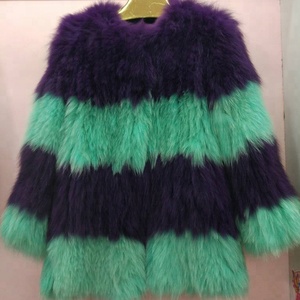 Nuevo diseño italiano invierno de punto a mano Natural bienes Silver Fox Fur mujeres abrigos - Product Image 4