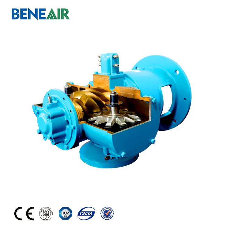 30 bar 40 bar High Pressure Water-lubricated Oil-free PM VSD Two-stage Screw Type Air Compressor for PET Bottle Blowing Machine