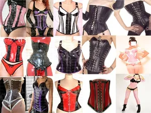 Latex catsuit /rubber / gummi bodysuit corset