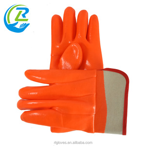 Forro de algodón naranja completo recubierto PVC inmersión - Product Image 2