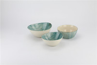 Service de table en porcelaine moderne de couleur turquoise tendance, tout neuf