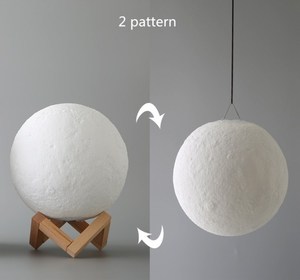 Bán Sỉ Hàng Đầu Đèn Ngủ Led Hình Mặt Trăng Trang Trí Nhà Cửa Đèn Mặt Trăng 3D 15Cm Vẻ Đẹp Hiện Đại Sang Trọng Tùy Chỉnh - Product Image 2
