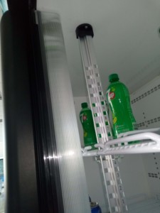 Vertical de la puerta de vidrio nevera/refrigerador