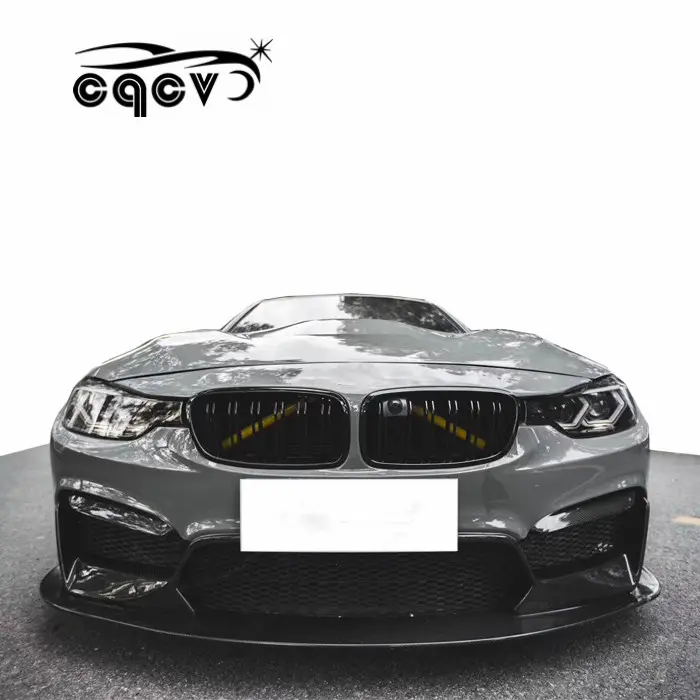 Kit corpo largo stile CQCV per BMW serie 3 F30 F35 paraurti anteriore paraurti posteriore materiale in fibra di carbonio minigonne laterali e parafango