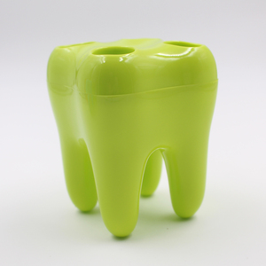 Venta al por mayor más bajo grado alimenticio uso familiar plástico color sólido titular con 4 AGUJEROS PARA cepillo de dientes - Product Image 2