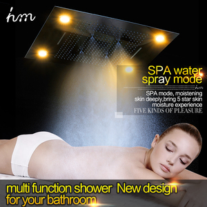 600x800 big kích thước vòi hoa sen set tĩnh nhiệt vòi nước thiết lập Mới lãng mạn hình chữ nhật tắm đầu dẫn ánh sáng mưa vòi hoa sen trộn với van - Product Image 4